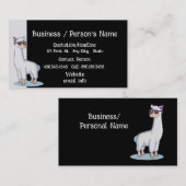 おもしろいアルパカ自然カスタム動物名刺 名刺 (正面/裏面)