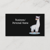 おもしろいアルパカ自然カスタム動物名刺 名刺 (裏面)