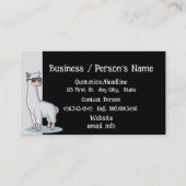 おもしろいアルパカ自然カスタム動物名刺 名刺 (正面)