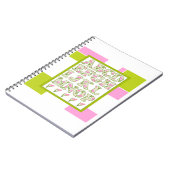 おもしろいアルファベット，フラワーアルファベット ノートブック (左側)