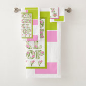 おもしろいアルファベット,フラワーアルファベット バスタオルセット (インサイチュ)