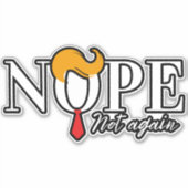 おもしろいアンチトランプが再び来ない – 選挙2024 シール (正面)