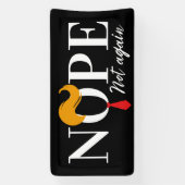 おもしろいアンチトランプが再び来ない – 選挙2024 横断幕 (縦)