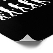 おもしろいアンチトランプ – 戻れ!切り株の進化ティー ポスター (角)