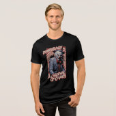 おもしろいアンチ民主主義ピエロ トライブレンドＴシャツ (正面全面)