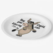 おもしろいアンチ – バレンタインロバ紙プレート ペーパープレート (アングル)