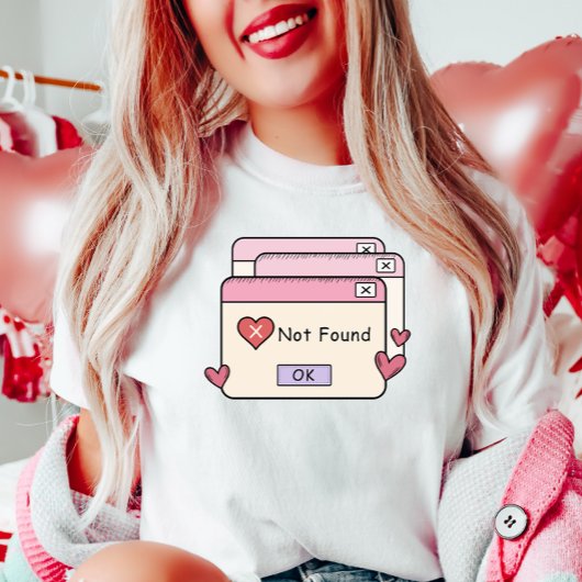 おもしろいアンチ – バレンタイン、エラーの愛が見つからない Tシャツ