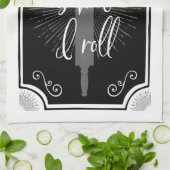 おもしろいアンティークの看板 キッチンタオル (折り畳み)