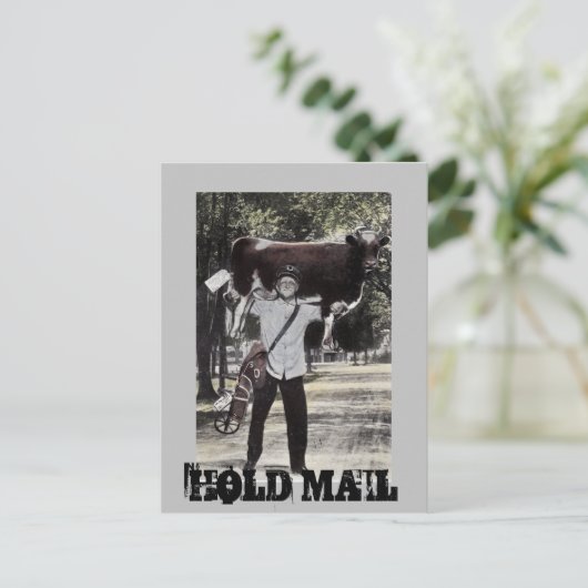 おもしろいアンティーク保留メール除・売却旅行ギフトPC ポストカード (スタンド正面)