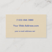 おもしろいアーティス絵を描トリップ 名刺 (裏面)