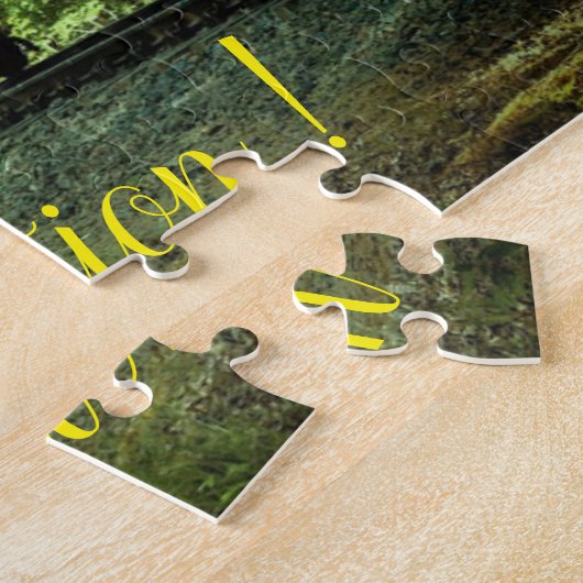 おもしろいアートトレイン写真ファミリー ジグソーパズル (側面)