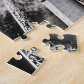 おもしろいアートトレイン写真ファミリー ジグソーパズル (側面)