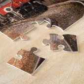 おもしろいアートトレイン写真ファミリー ジグソーパズル (側面)