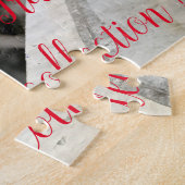 おもしろいアートトレイン写真ファミリー ジグソーパズル (側面)