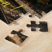 おもしろいアートトレイン写真ファミリー ジグソーパズル (側面)