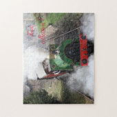 おもしろいアートトレイン写真ファミリー ジグソーパズル (縦)