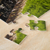 おもしろいアートトレイン写真ファミリー ジグソーパズル (側面)