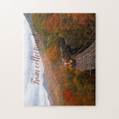 おもしろいアートトレイン写真ファミリー ジグソーパズル (縦)