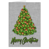 「おもしろいイエスのために木を殺せ」メリークリスマスカード (正面)