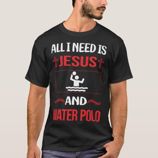 おもしろいイエス水球 Tシャツ (正面)