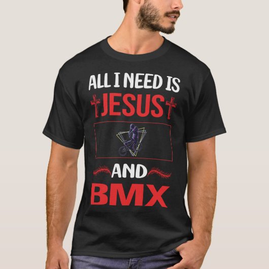 おもしろいイエスBMX Tシャツ (正面)