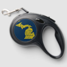 おもしろいイエローとネイビーブルーのミシガン州