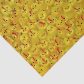 おもしろいイエローイースターチックス明るいパターン 薄葉紙 (詳細)