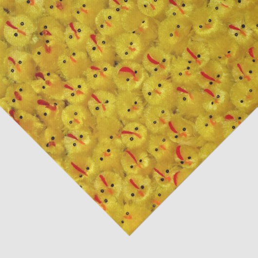 おもしろいイエローイースターチックス明るいパターン 薄葉紙 (詳細)