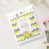 おもしろいイエローシェブロン間抜けかわいいベビーゾウ フェイバーバッグ (封をした状態)