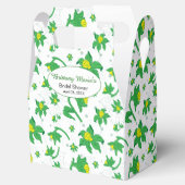 おもしろいイエローダフォディルパーソナライズされたイラストレーション フェイバーボックス (オープン)