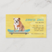 おもしろいイエロードッグウォーカー名刺 名刺 (正面)