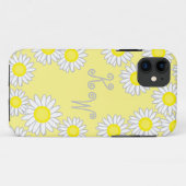 おもしろいイエローホワイトグレーデイジー Case-Mate iPhoneケース (裏面(横))