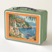 おもしろいイタリアンコースト図解入りの、写真付きのレトロ メタルランチボックス (裏面)