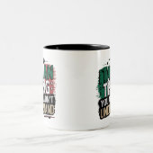 おもしろいイタリアンプライド:分からない ツートーンマグカップ (中央)