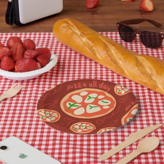 おもしろいイタリアン夜 ペーパープレート (ピクニック)