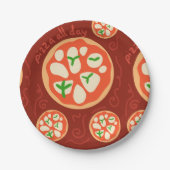 おもしろいイタリアン夜 ペーパープレート (正面)