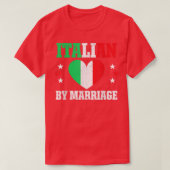 おもしろいイタリアン夫誇りを持った妻イタリア Tシャツ (デザイン正面)