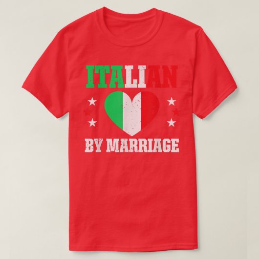 おもしろいイタリアン夫誇りを持った妻イタリア Tシャツ (デザイン正面)