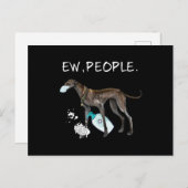 おもしろいイタリアンGreyhound Ew people Dog Lover Gift 案内ポストカード (正面/裏面)