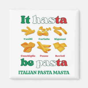 おもしろいイタリアITハスタビーパスタカスタムー マグネット
