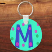 おもしろいイニシャルMキーチェーン キーホルダー (正面)
