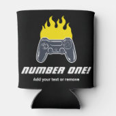 おもしろいイラストレーション書き込みビデオゲームコントローラ， 缶クーラー (裏面)