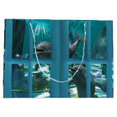 おもしろいイルカ ラージペーパーバッグ (裏面)