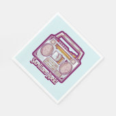 おもしろいイワシのステレオ スタンダードランチョンナプキン (角)