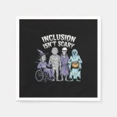 おもしろいインクルージョンは怖くない先生ハロウィーン2024 スタンダードカクテルナプキン (正面)