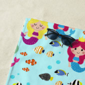 おもしろいインサンマーメイドカラフルビーチ ビーチタオル (インサイチュ)