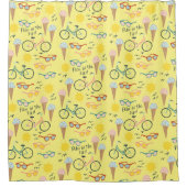 おもしろいインザサンサマービーチホリデーアイスクリーム シャワーカーテン (正面)