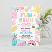 おもしろいインザサントロピカルビーチ誕生会 招待状 (スタンド正面)