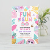 おもしろいインザサントロピカルビーチ誕生会 招待状 (スタンド正面)