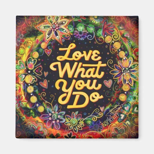 おもしろいインスパイアのフローラが気に入ること マグネット (正面)